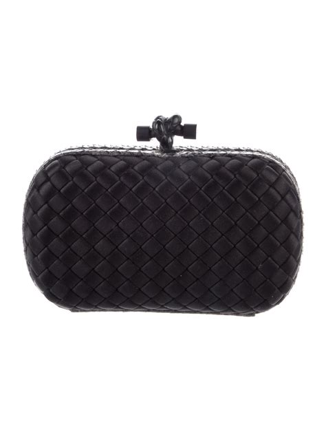 bottega veneta python knot clutch.